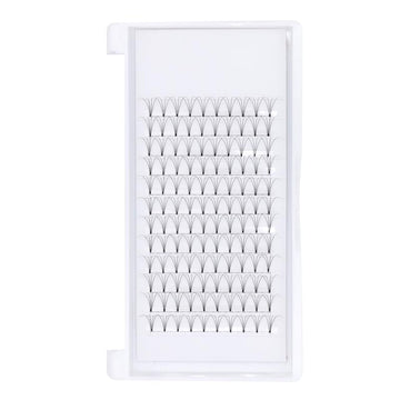 4D Short Stem Premade Fans Lashes Eyelash Extension Trays